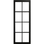 Internal Black Laminate Glazed Crittal Door with Clear Glass - Pre-Finished - 1981 x 762 x 35mm - Haringey - XL Joinery