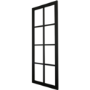 Internal Black Laminate Glazed Crittal Door with Clear Glass - Pre-Finished - 1981 x 762 x 35mm - Haringey - XL Joinery