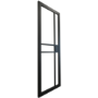 Internal Black Laminate Glazed Crittal Door with Clear Glass - Pre-Finished - 1981 x 838 x 35mm - Milton - XL Joinery