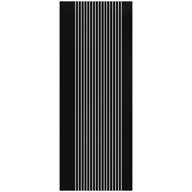 Internal Black Laminate Glazed Door with Clear Glass - Pre-Finished - 1981 x 838 x 35mm - Stria - XL Joinery
