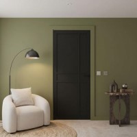 Internal Black Laminate Crittal FD30 Fire Door - Pre-Finished - 1981 x 762 x 44mm - Milton - XL Joinery