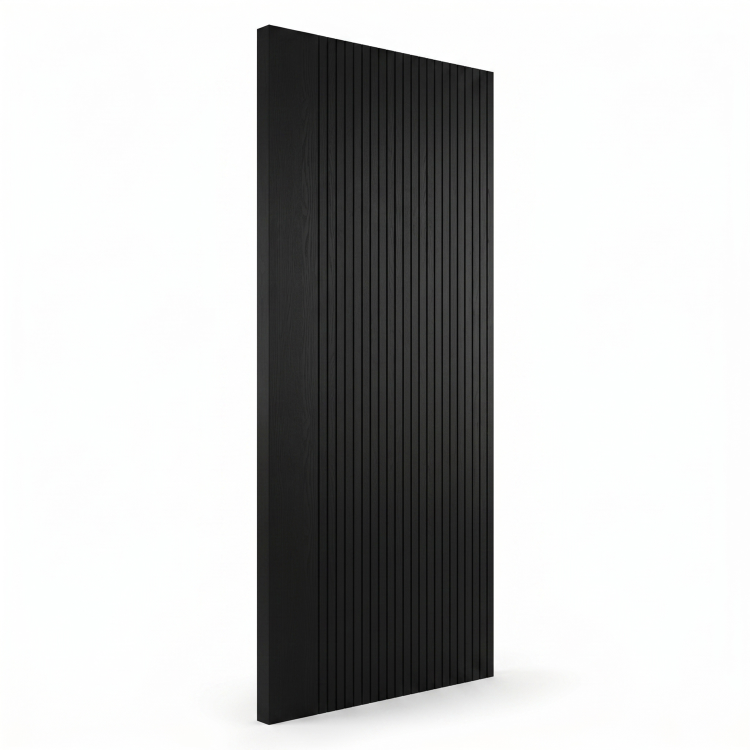 Internal Black Laminate Door - Pre-Finished - 1981 x 762 x 35mm - Stria - XL Joinery