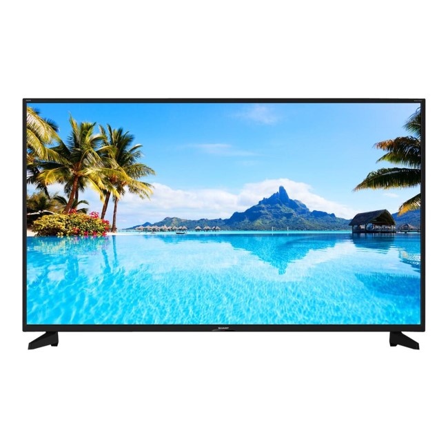 Refurbished Sharp 50" 4K Ultra HD with HDR LED Freeview HD Smart TV without Stand