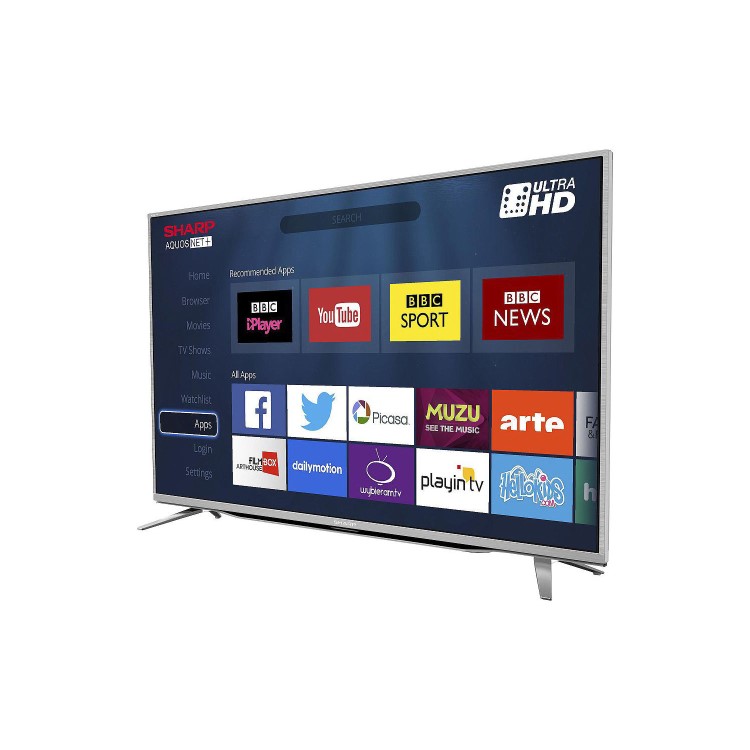 GRADE A1 - Sharp LC-55CUG8462KS 55" 4K Ultra HD Smart LED TV with Freeview HD and Built-in Harmon Kardon Sound System