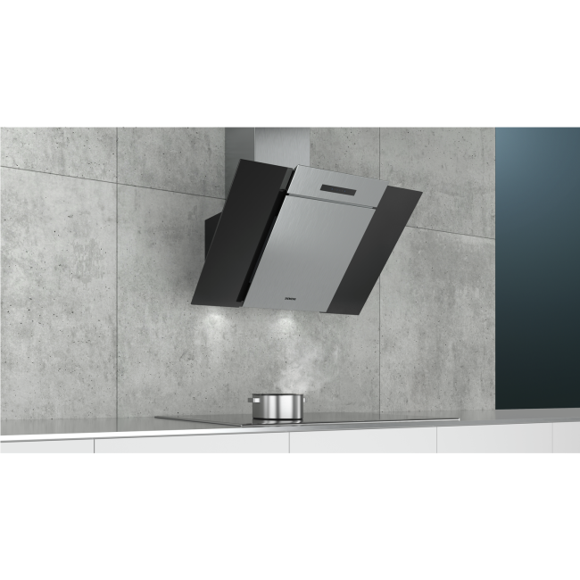 Siemens LC87KBM60B iQ300 80cm Angled Cooker Hood Stainless Steel Page 1 BuyItDirect.ie