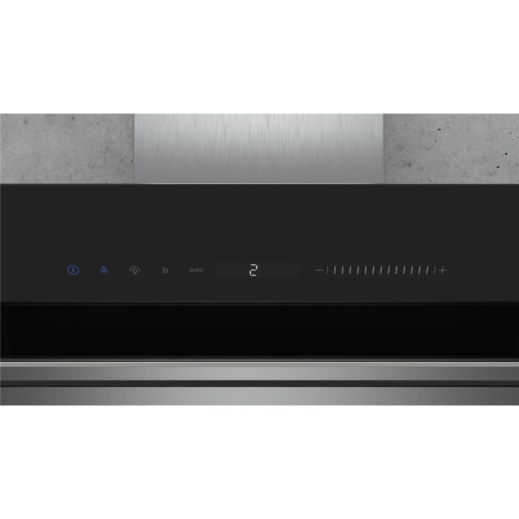 Siemens LC91KWW60B iQ700 90cm Angled Chimney Cooker Hood -  Black