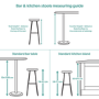 Tan Faux Leather Cantilever Kitchen Stool with Back - 66cm - Lucas