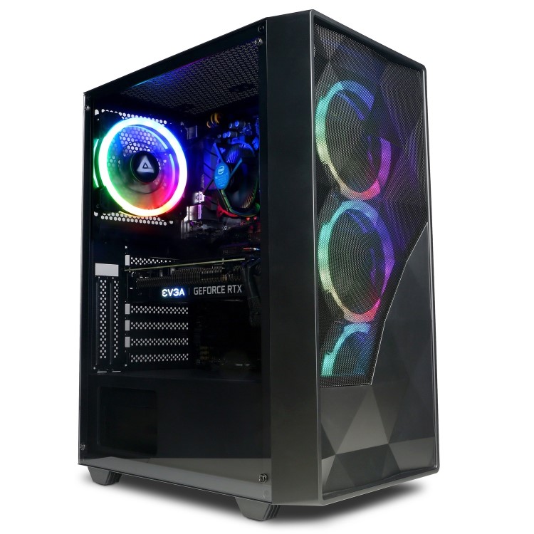 CyberpowerPC Eurus Intel Core i3-12100F NVIDIA GeForce GTX 1650 16GB RAM 500GB SSD Windows 11 Home Gaming PC 