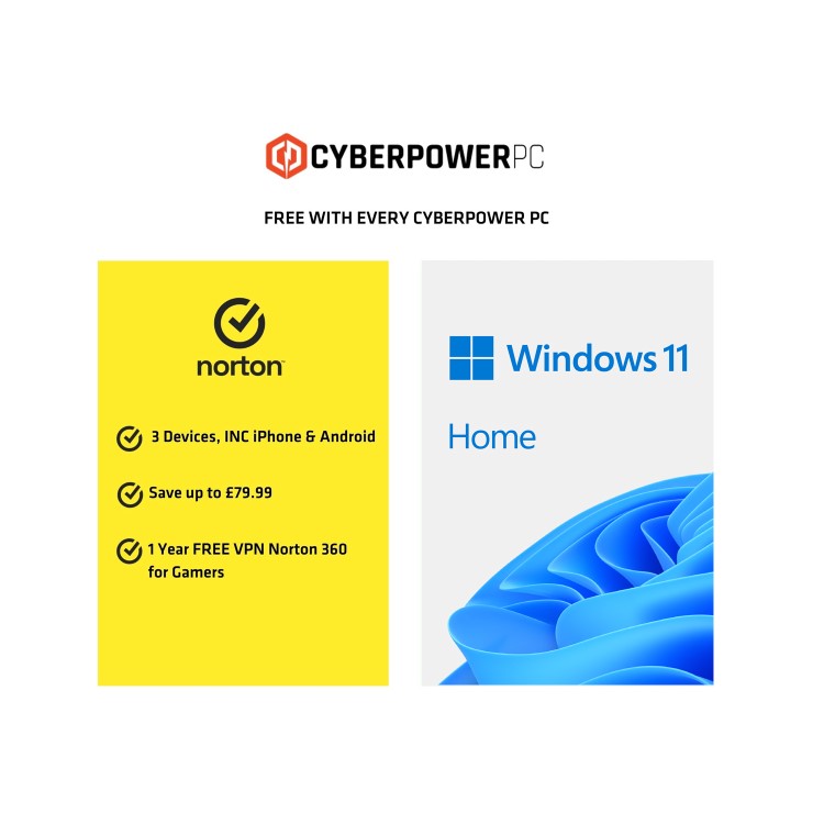 CyberPowerPC OE718 Intel Core i7-12700KF 16GB RAM 1TB SSD RTX 4060Ti Windows 11 Home Gaming PC