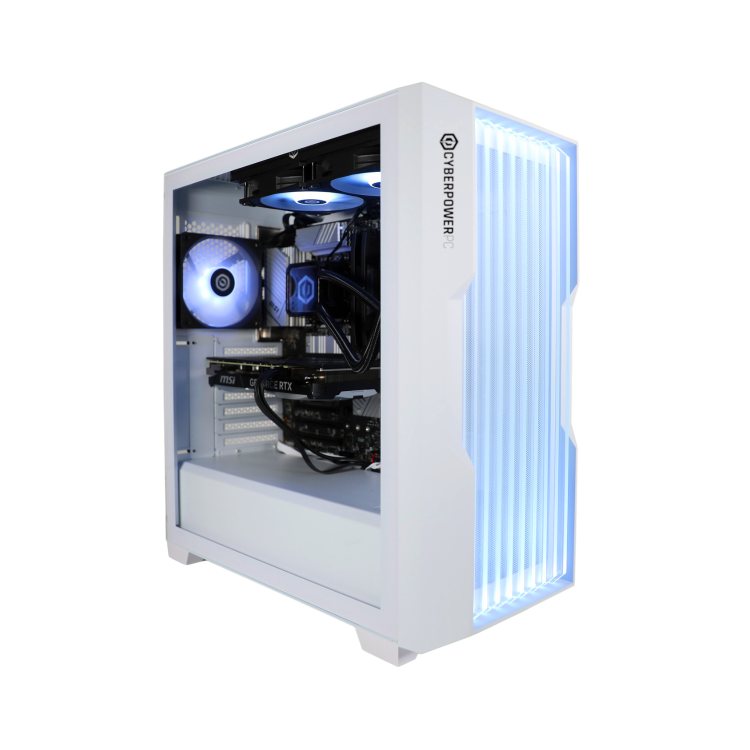 CyberPowerPC Lumina White AMD Ryzen 7 9800X3D 32GB RAM 2TB SSD RTX 5090 Windows 11 Gaming PC