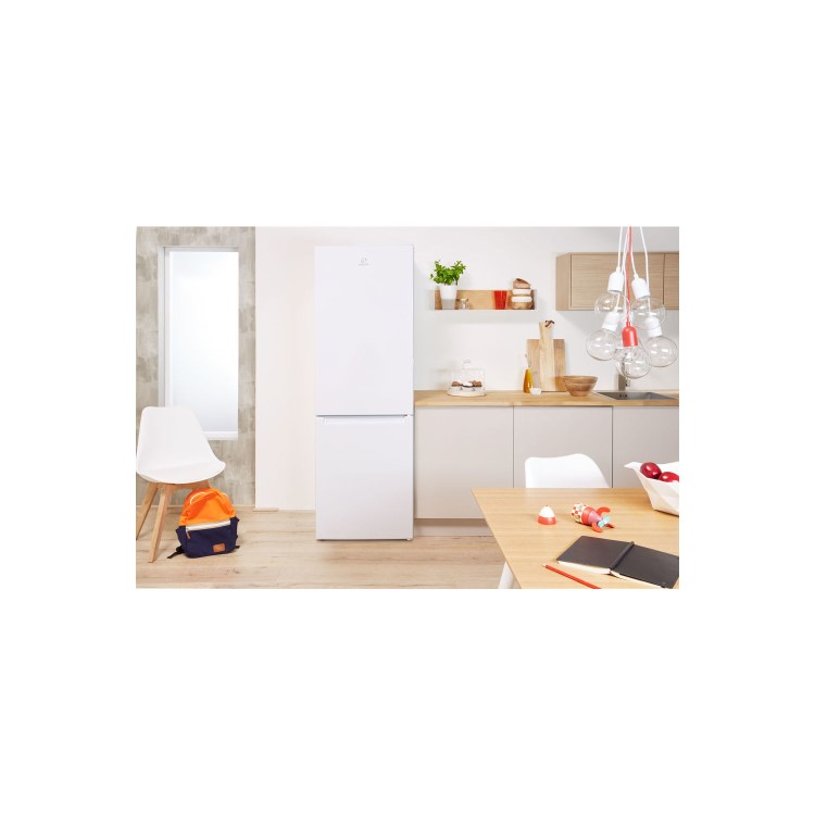 INDESIT LD70S1W 307 Litre Freestanding Fridge Freezer 70/30 Split Low Frost 59.5cm Wide - White