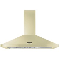 Rangemaster 110cm Chimney Cooker Hood - Cream with Chrome Badge Rangemaster 110cm Chimney Cooker Hood - Cream with Chrome Badge