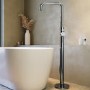 Chrome Freestanding Bath Shower Mixer Tap - Lenton