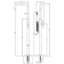 GRADE A1 - Chrome Freestanding Bath Shower Mixer Tap - Lenton