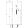 GRADE A1 - Matt Black Freestanding Bath Shower Mixer Tap - Lenton