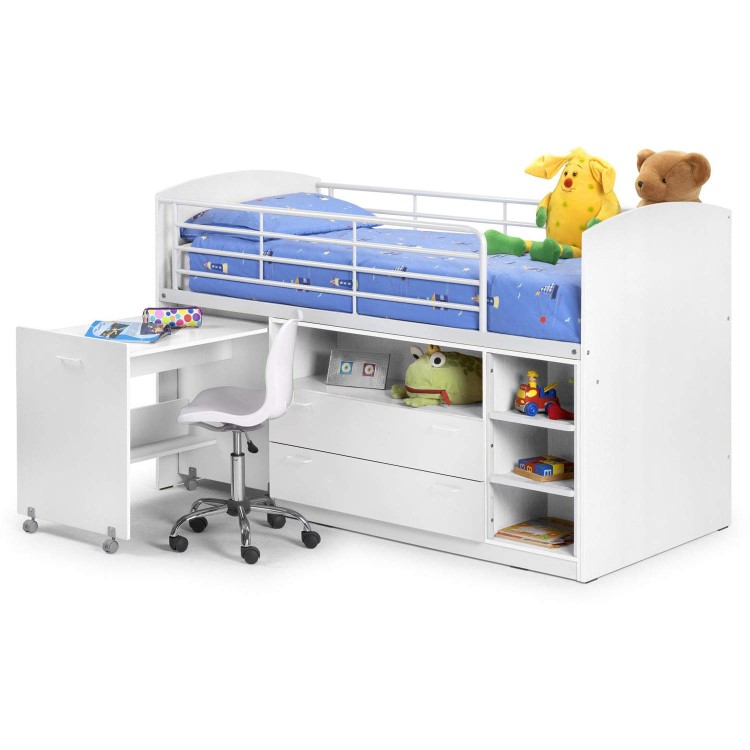 Julian Bowen Leo Mid-Sleeper in White 