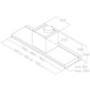 Elica Lever 120cm Telescopic Canopy Cooker Hood - Stainless Steel