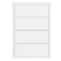Lexi White High Gloss 4 Drawer Chest of Drawers