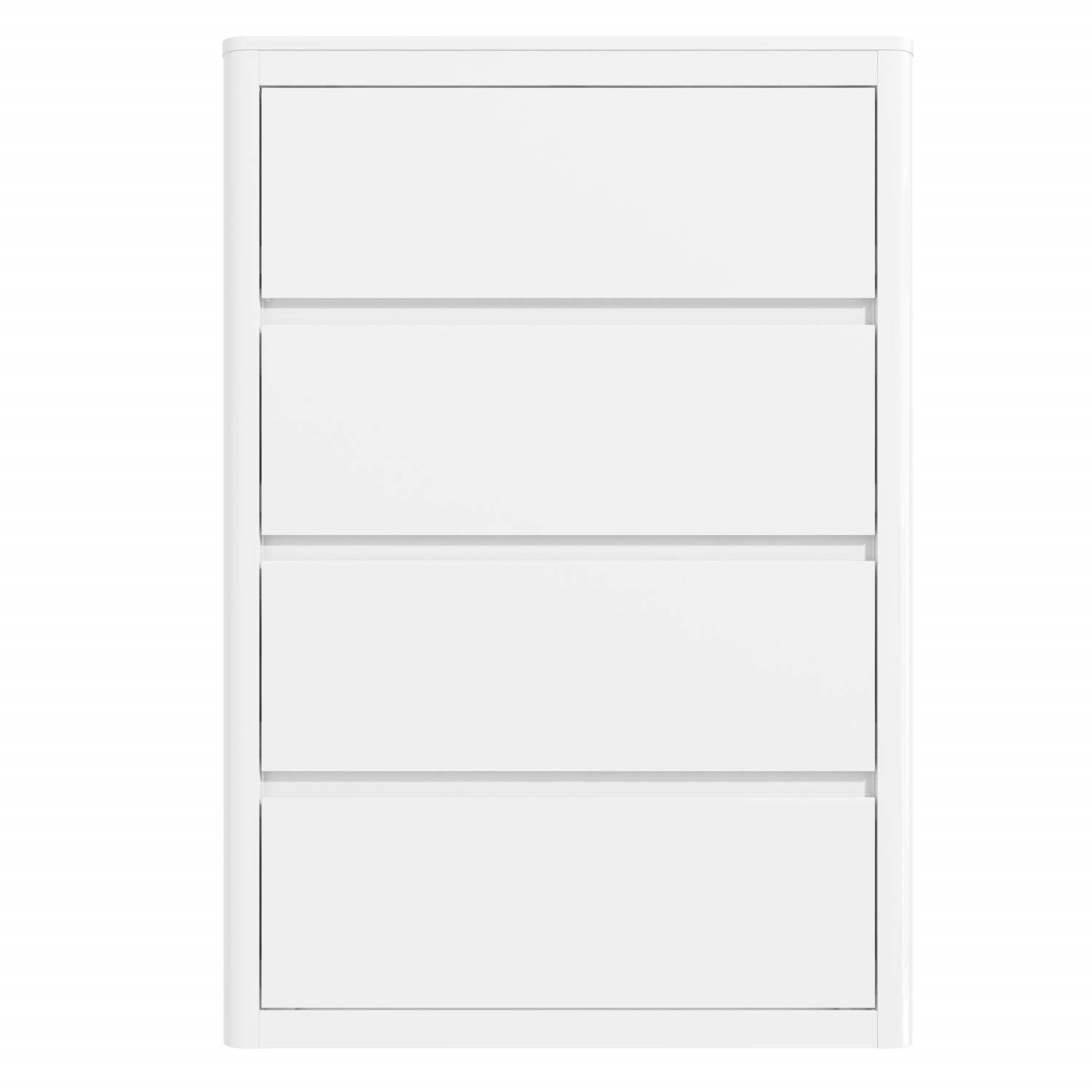 Lexi White High Gloss 4 Drawer Chest of Drawers BuyItDirect.ie