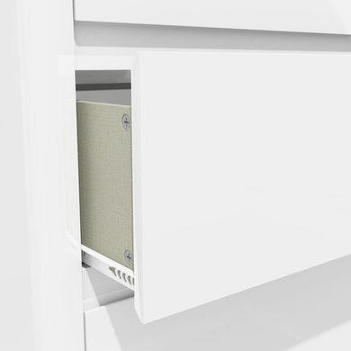 Lexi White High Gloss 4 Drawer Chest of Drawers