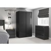 Lexi Grey Gloss Chest of Drawers - 3 Drawers