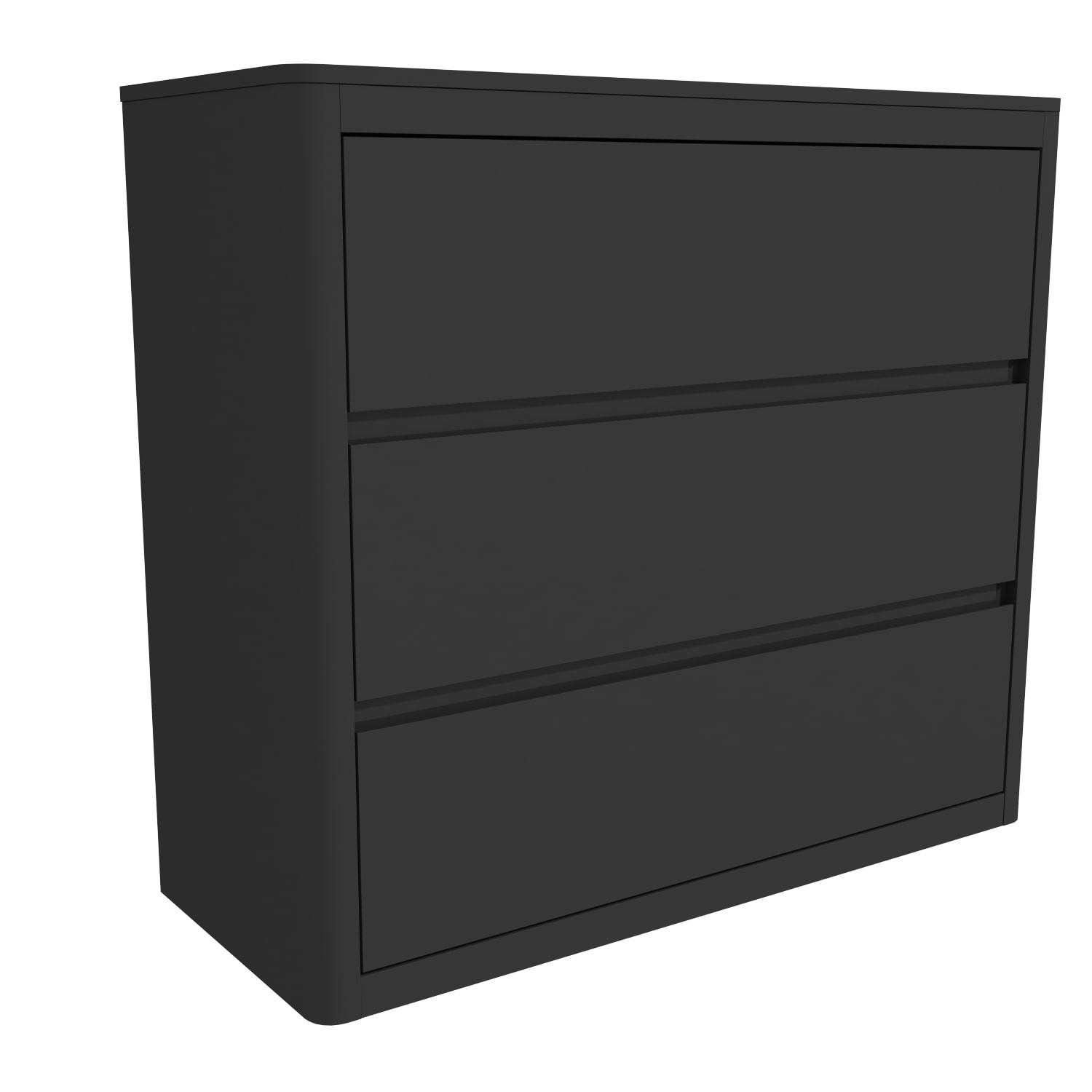 Lexi High Gloss Anthracite Grey 3 Chest Of Drawers Buy It Direct