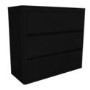 Lexi Black High Gloss 3 Drawer Chest of Drawers