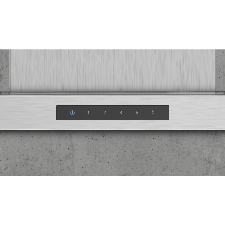 Siemens LF97GBM50B iQ300 90cm Island Cooker Hood With Touch Control & Flat Glass Canopy - Stainless Steel