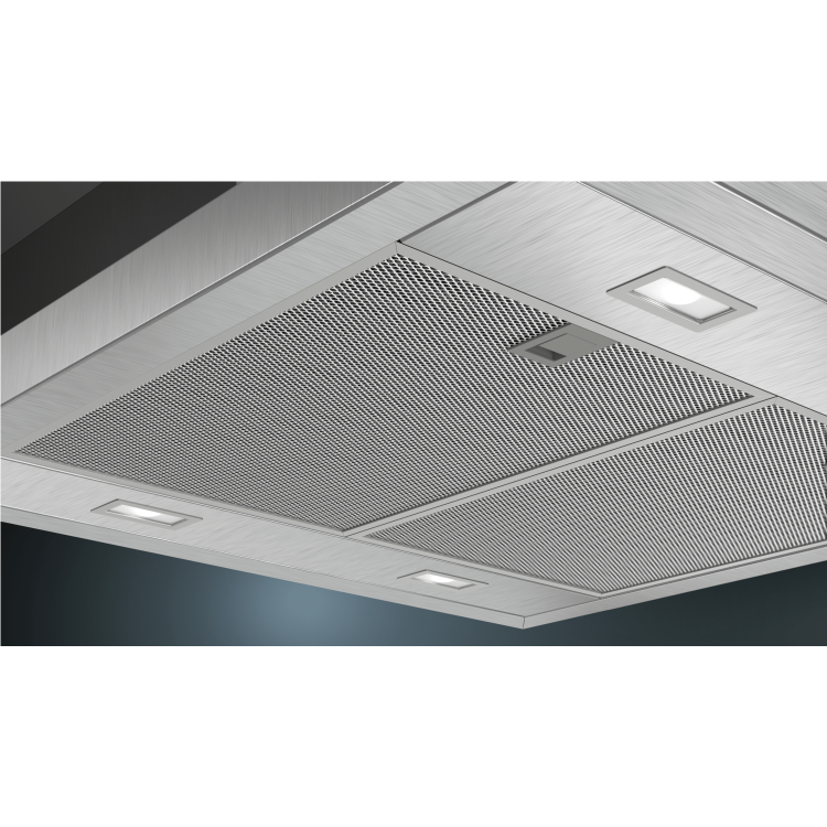 Siemens LF97GBM50B iQ300 90cm Island Cooker Hood With Touch Control & Flat Glass Canopy - Stainless Steel