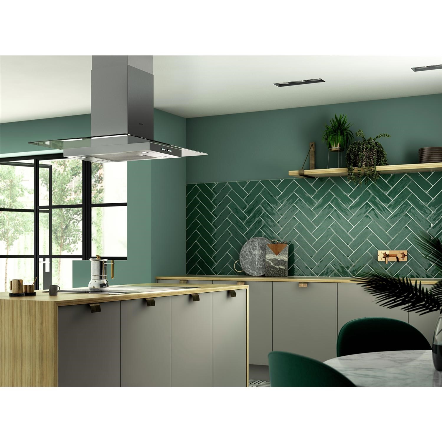Siemens LF98GB542B 90cm Island Cooker Hood With Flat Glass Canopy Stainless Steel Page 1 BuyItDirect.ie