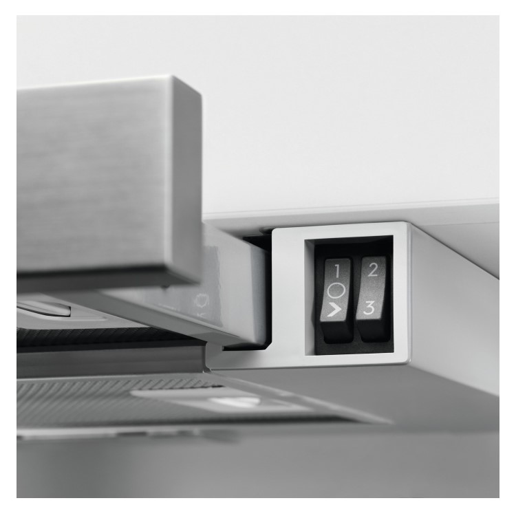 Refurbished Electrolux LFP316S 60cm Telescopic Cooker Hood Stainless Steel