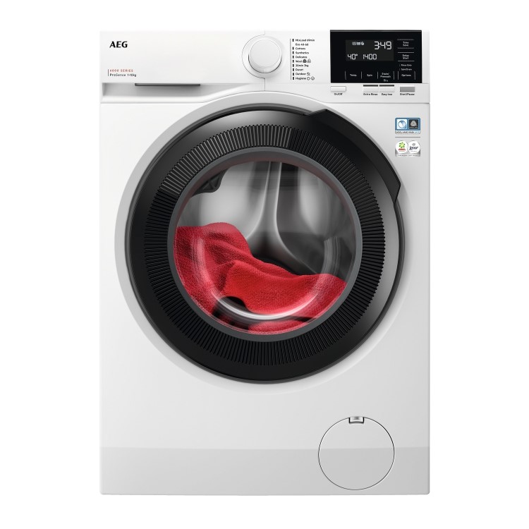 Refurbished AEG 6000 Series ProSense LFR61144B Freestanding 10KG 1400 Spin Washing Machine