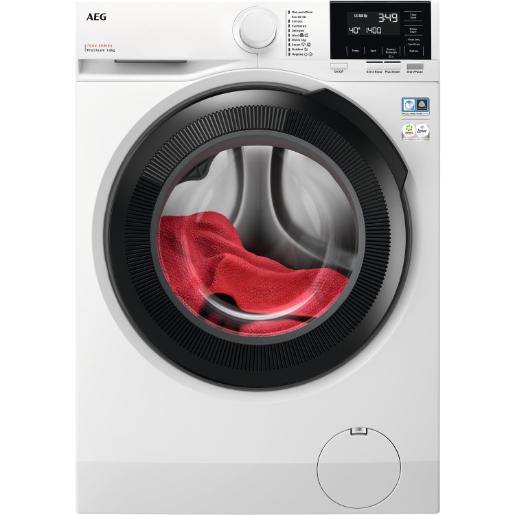 Refurbished AEG LFR71844B Freestanding 8KG 1400 Spin Washing Machine White