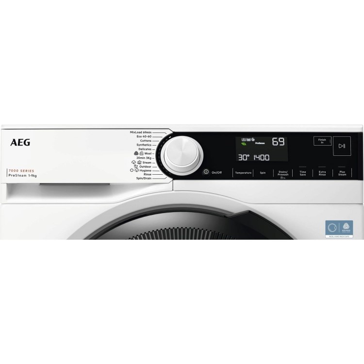 AEG 7000 Series ProSteam&reg; 9kg 1400rpm Washing Machine - White