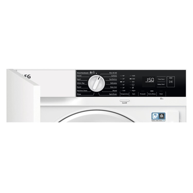 AEG 6000 7kg 1400rpm Integrated Washing Machine - White