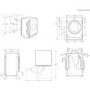 Refurbished AEG 6000 Series ProSense LFX6G8434BI Integrated 8KG 1400 Spin Washing Machine White