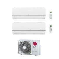 LG Smart multi-split 2 x 9000 BTU A+++ Wall Mounted Heat Pump Air Conditioner - Set Made of Two Indoor Units S09ET.NSJ + One Outdoor unit MU2R15.U12