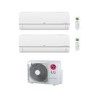 LG Smart multi-split 2 x 9000 BTU A+++ Wall Mounted Heat Pump Air Conditioner - Set Made of Two Indoor Units S09ET.NSJ + One Outdoor unit MU2R15.U12