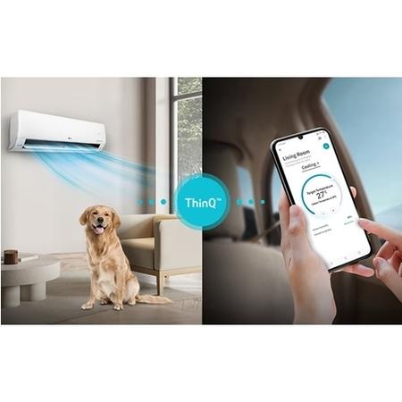 LG Smart multi-split 2 x 9000 BTU A+++ Wall Mounted Heat Pump Air Conditioner - Set Made of Two Indoor Units S09ET.NSJ + One Outdoor unit MU2R15.U12