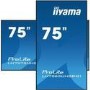 Refurbished iiyama LH7565UHSB-B1 Signage Display Kiosk design 189.2 cm 74.5" LED Wi-Fi 800 cd/m² 4K Ultra HD Black Built-in processor Android 11 24/7