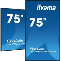 Refurbished iiyama LH7565UHSB-B1 Signage Display Kiosk design 189.2 cm 74.5" LED Wi-Fi 800 cd/m² 4K Ultra HD Black Built-in processor Android 11 24/7