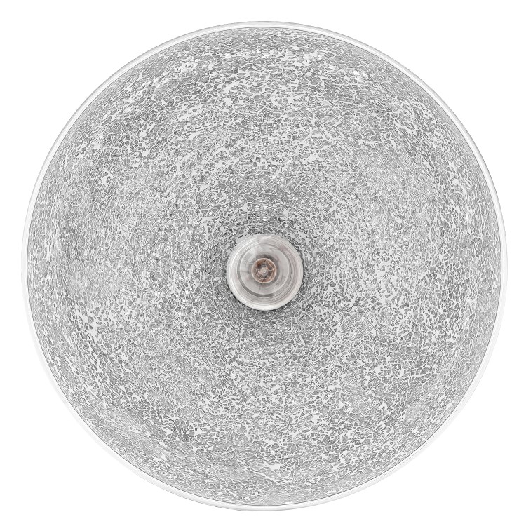 ONLY OPENED - Chrome Dome Pendant Light Mosaic Inner - Eli