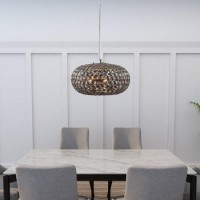 Smoked Glass Medallions Pendant Light - Merle