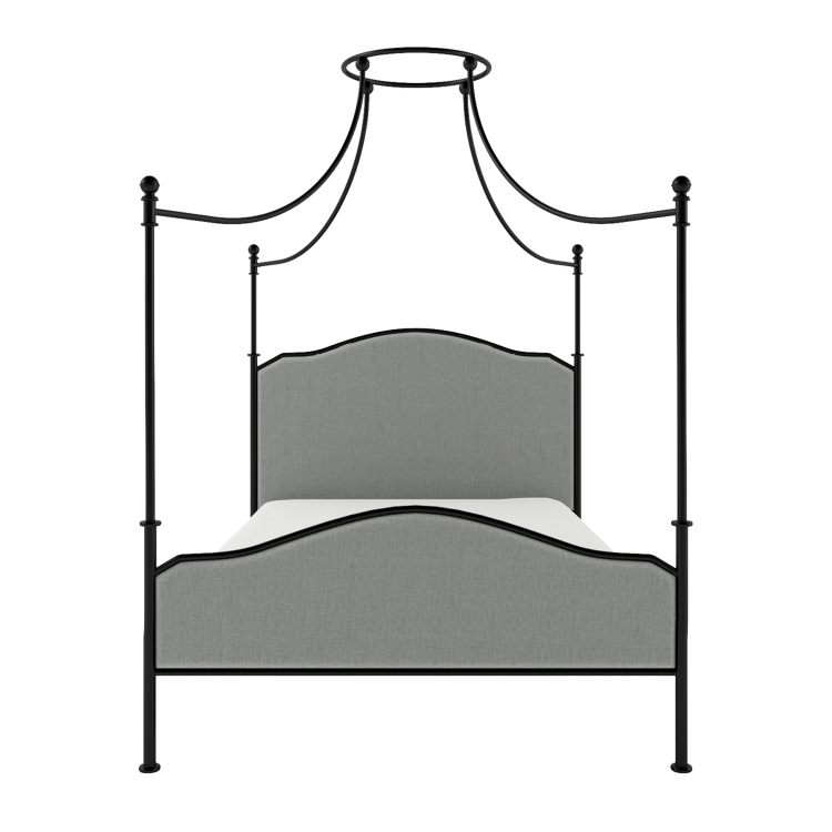 Double Canopy Bed Frame in Black Metal - Lille