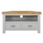 Grey & Oak Corner TV Unit - TV's up to 35" - Linden
