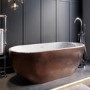 ALMOST PERFECT - Copper Effect Freestanding Double Ended Bath 1650 x 750mm - Lisbon
