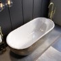 ALMOST PERFECT - Gold Effect Freestanding Double Ended Bath 1650 x 750mm - Lisbon