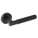 LIVENZABP65 Internal Matt Black Bathroom Lever Door Handle with Lock, Latch and Hinges Pack - 65mm Latch - Livenza - XL Joinery