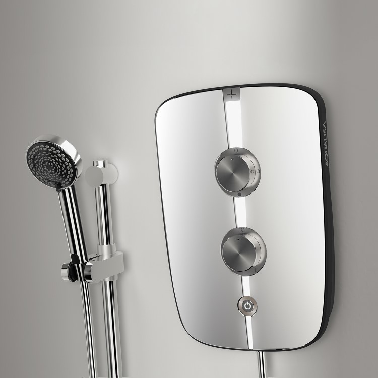 GRADE A1 - Aqualisa Lumi+ 8.5kW Chrome Electric Shower