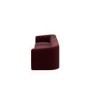 Burgundy Velvet Curved Modular 4 Seater Sofa - Laine